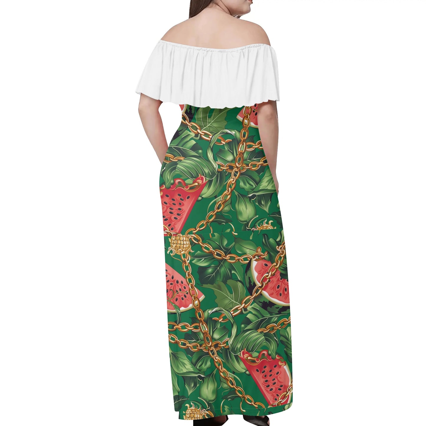 Ogun II Womens Off The Shoulder Wrap Long Dress