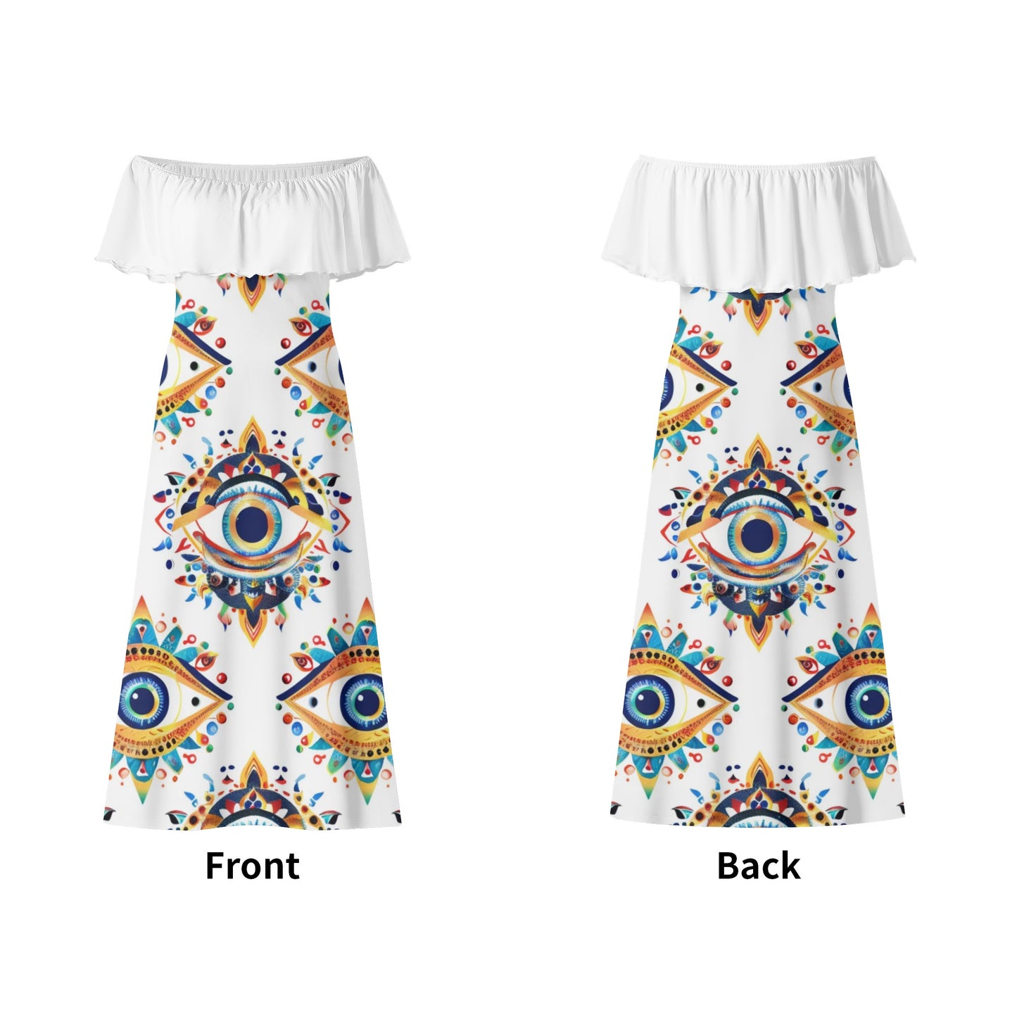 Womens Off The Shoulder Wrap Long Dress