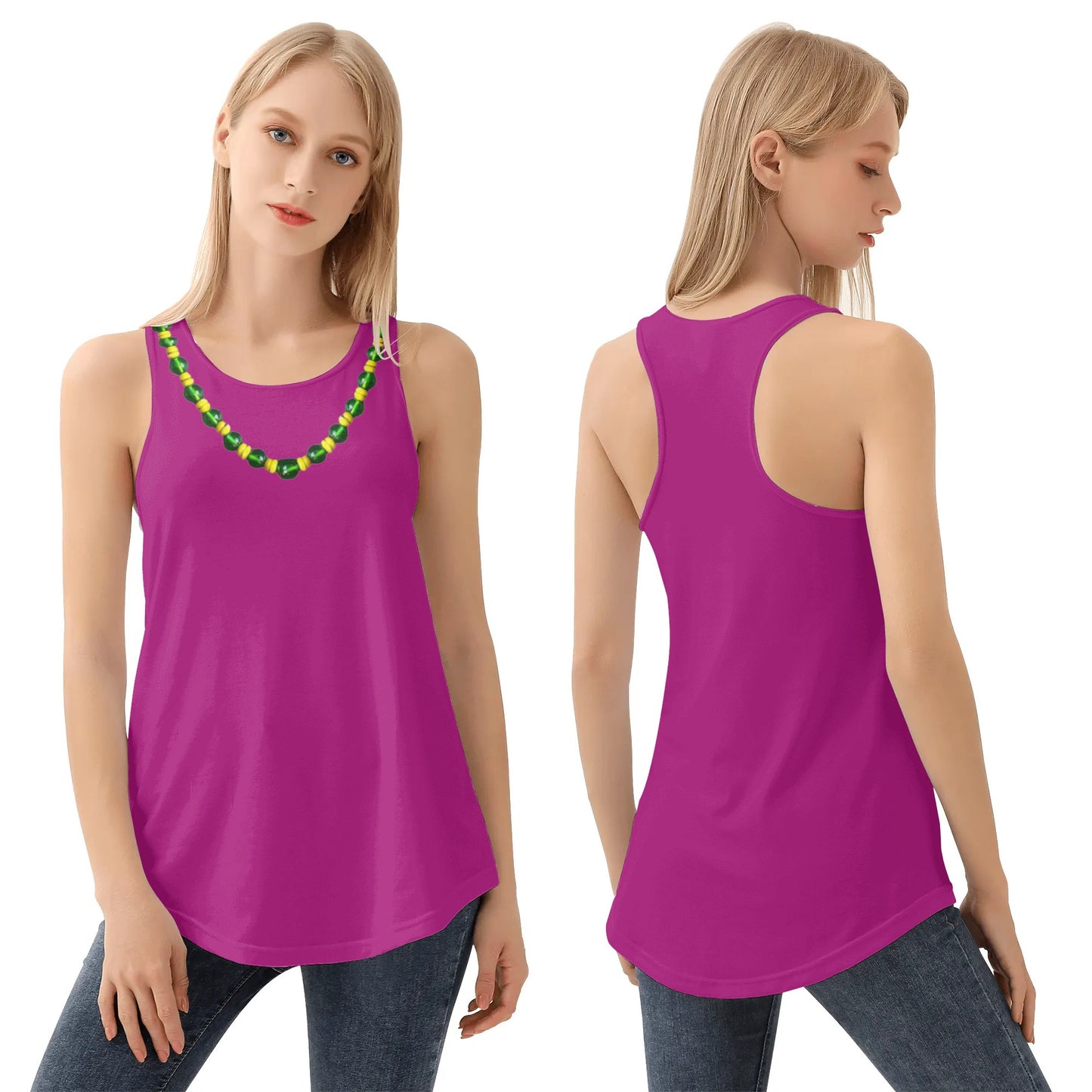 Oya Womens All Over Print Loose Tank Tops