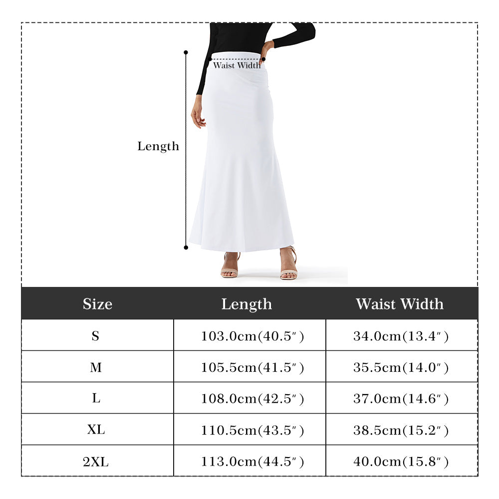 Edibere Womens Wrap Fishtail Long Skirt