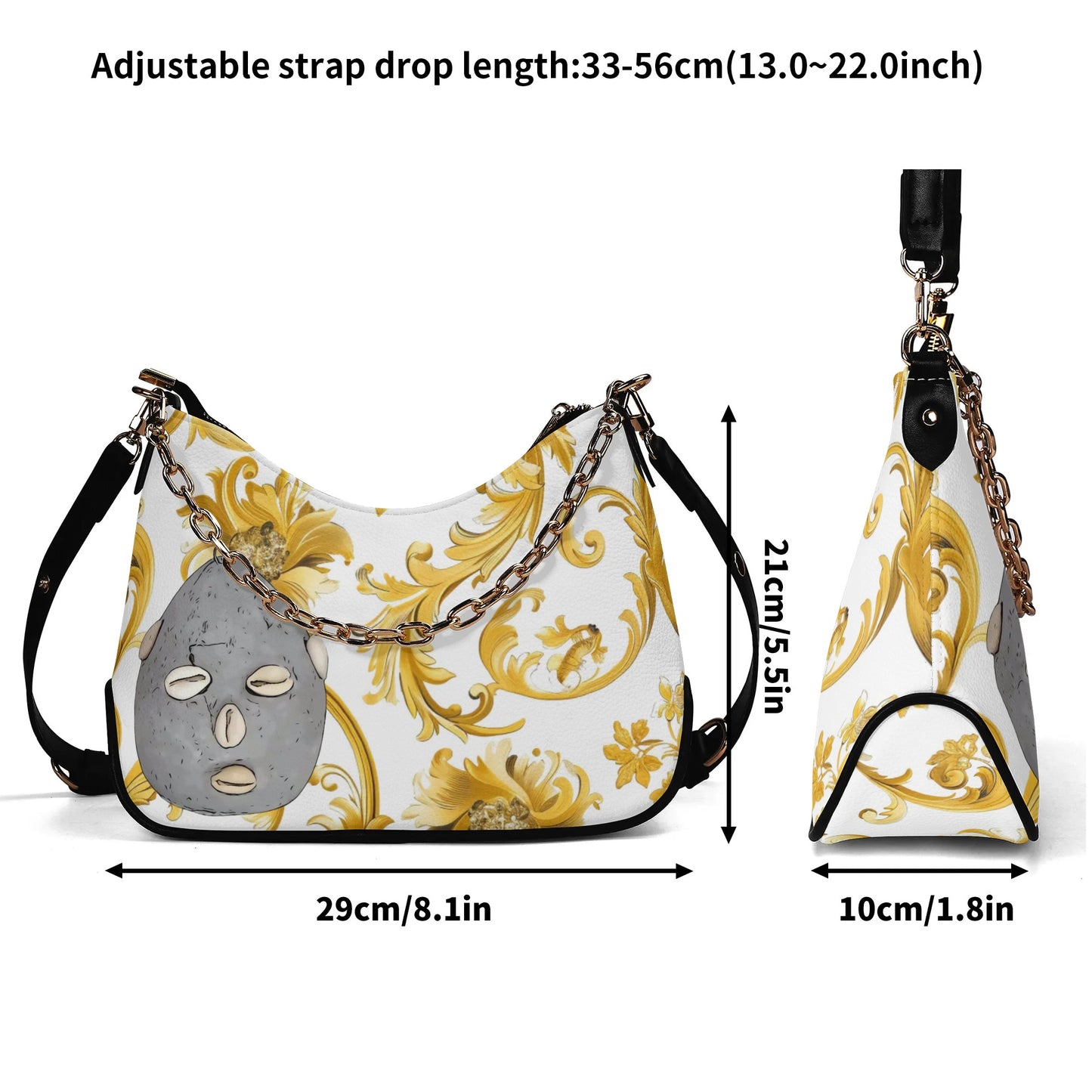 Eshu Cross-body Bag With Chain Decoration