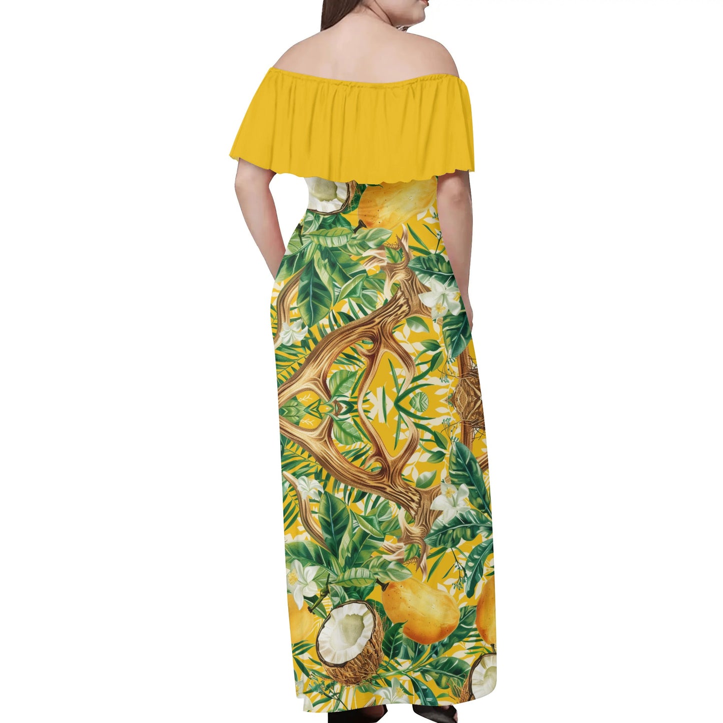 Orula Womens Off The Shoulder Wrap Long Dress