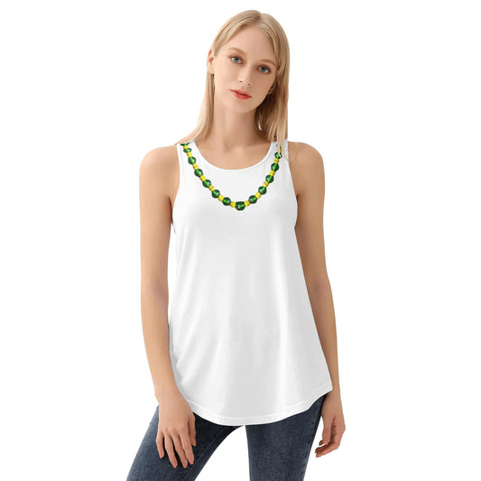 Obatala Womens All Over Print Loose Tank Tops