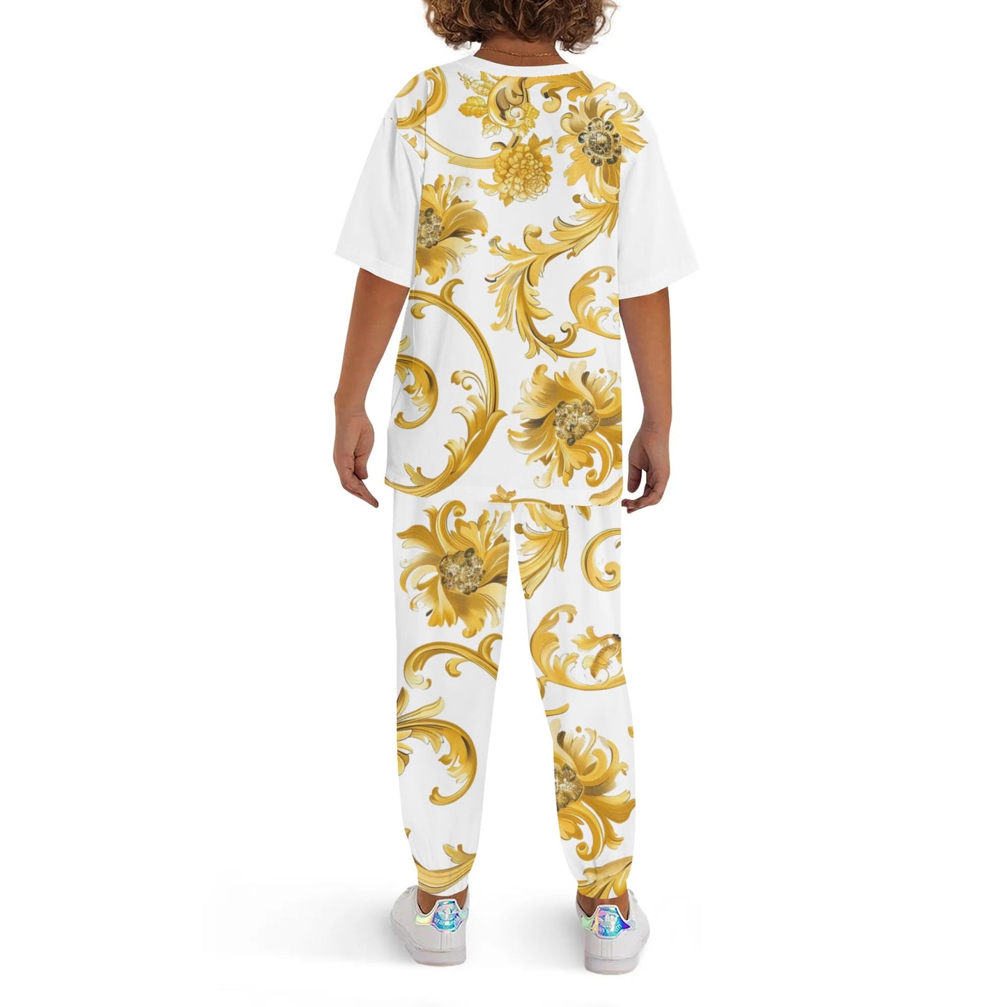 Abundance Childrens Sleepwear Short Sleeve Shirt and Long Pants Set